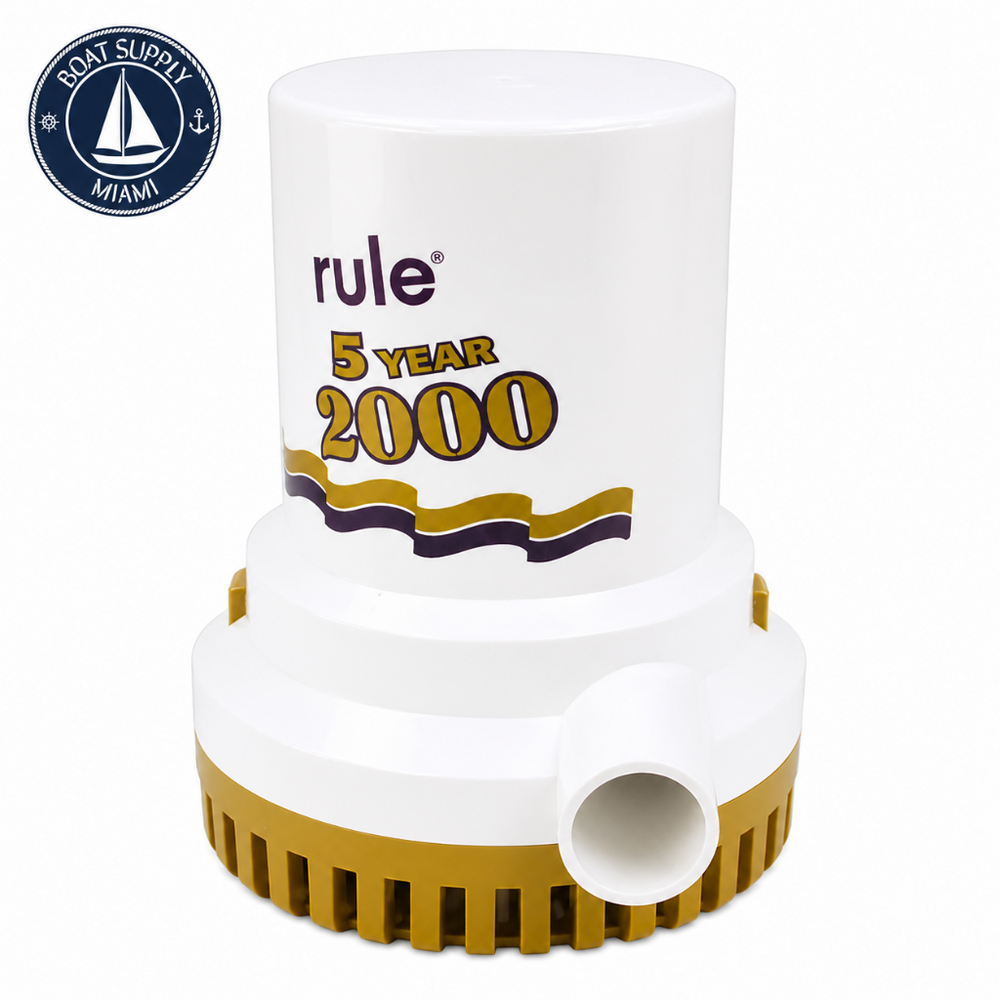 Rule 2000 GPH Series Gold Bilge Pump 12V | Bomba de Sentina Rule 2000 GPH Serie Gold 12V