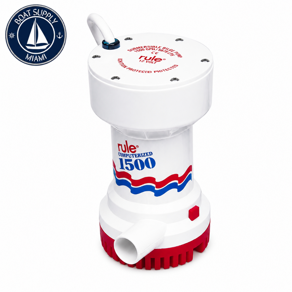Rule 51S 1500 GPH Bilge Pump 12V / Bomba de Achique Rule 51S 1500 GPH 12V