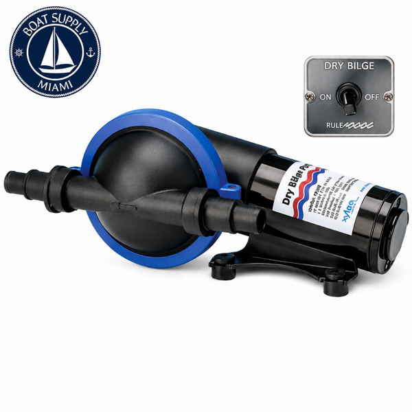 Rule DB412 12V Dry Bilge Pump Kit 3/4" | Kit de Bomba de Sentina Seca Rule DB412 12V 3/4"
