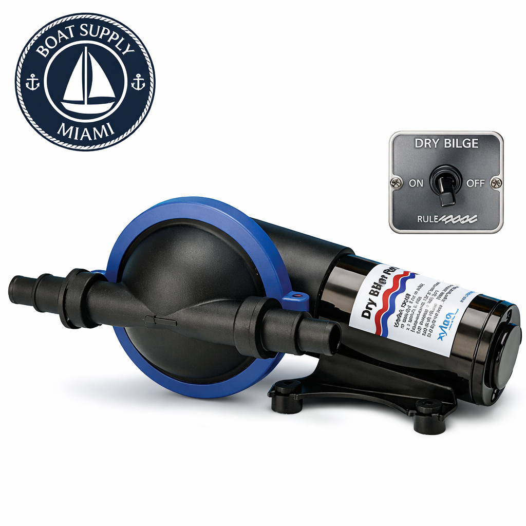 Rule DB412 12V Dry Bilge Pump Kit 3/4" | Kit de Bomba de Sentina Seca Rule DB412 12V 3/4"