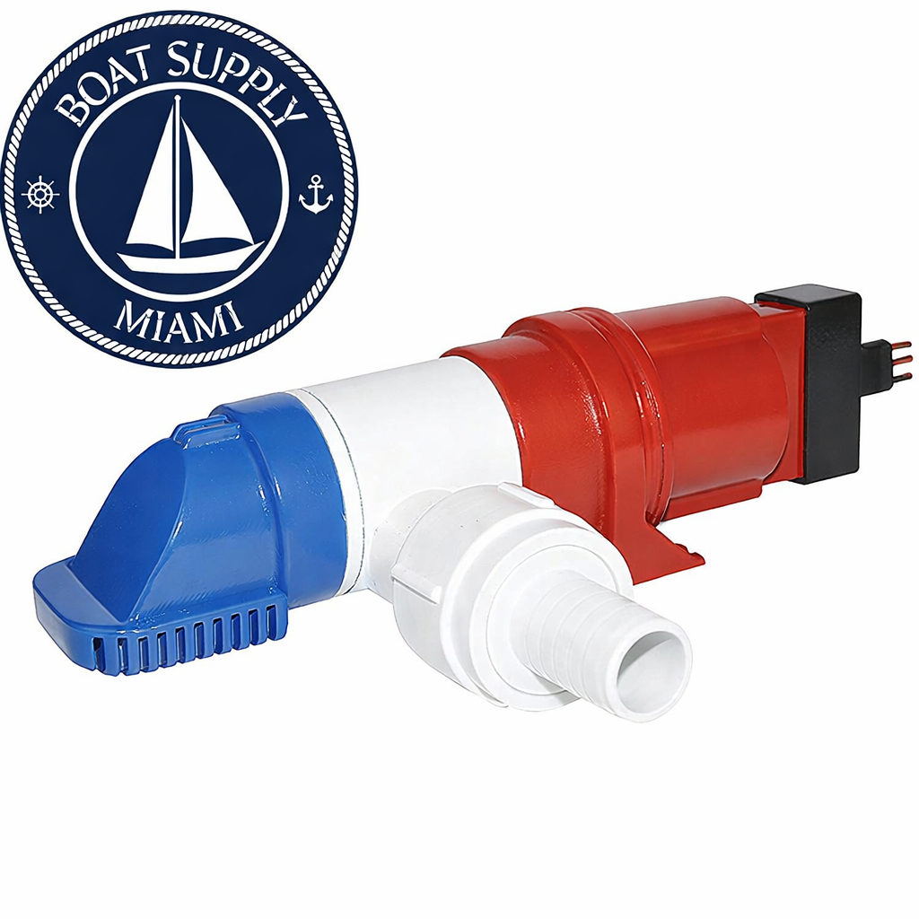 Rule LP900D 900 GPH 12V Automatic Bilge Pump – No Float Switch Required | Bomba de Sentina Automática Rule LP900D 900 GPH 12V (Sin Flotador)