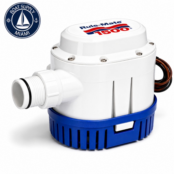 Rule RM1500A 1500 GPH Automatic Bilge Pump 12V | Bomba de Sentina Automática Rule RM1500A 1500 GPH 12V