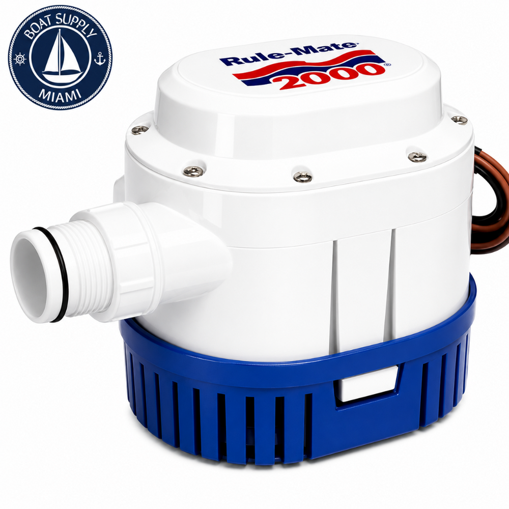 Rule RM2000A 2000 GPH Automatic Bilge Pump 12V | Bomba de Sentina Automática Rule RM2000A 2000 GPH 12V