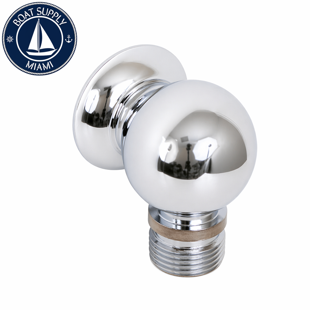 Scandvik 10003P Chrome Plated Brass Compact Bulkhead Connection For Shower Hose, 3/8" BSP-M Hose Connection | Grifo de Agua Fría Scandvik 10003P