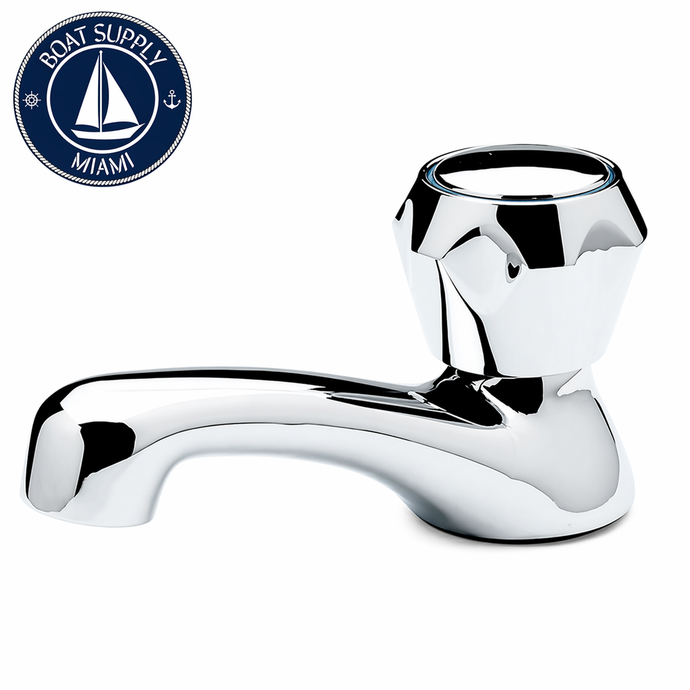 Scandvik 10050 Basin Tap Chrome Plated Brass | Grifo de Agua Fría para Lavamanos Scandvik 10050