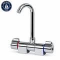 Scandvik 10474P Chrome Plated Brass J Spout Folding Mixer Faucet | Grifo Plegable de Agua