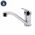 Scandvik 10480P Single Lever Mixer, Chrome/Brass | Mezcladora Marina para Galley Scandvik 10480P