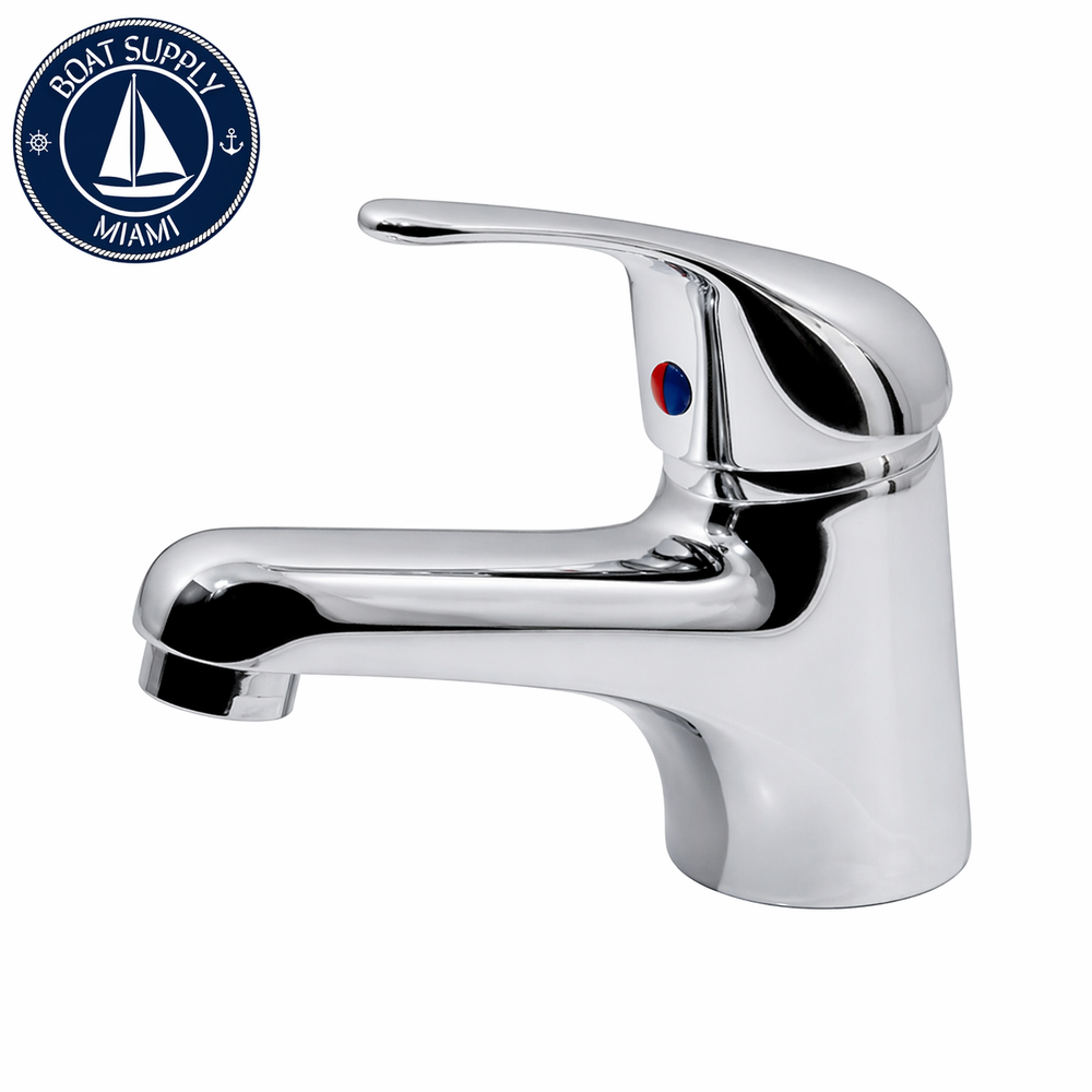 Scandvik 10485P Chrome Plated Brass Basin / Head Mixer Faucet | Mezcladora Marina para Lavamanos Scandvik 10485P