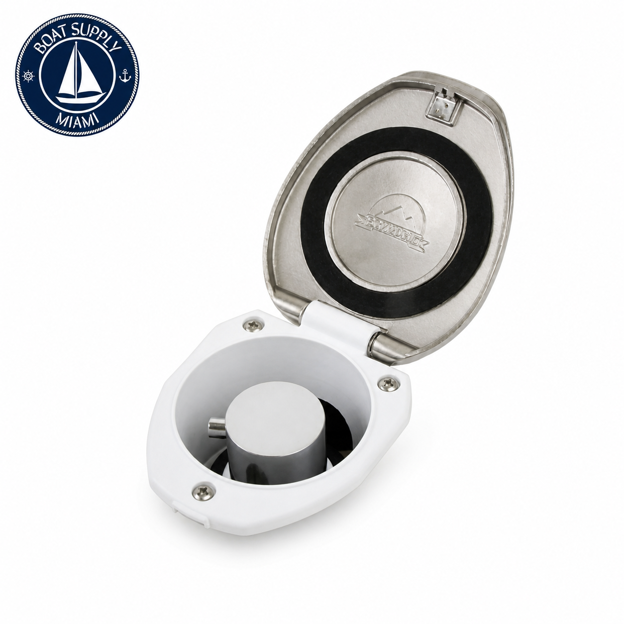 Scandvik 12095 Recessed On/Off Valve Cup with Stainless Cap | Copa con Válvula On/Off Empotrable y Tapa Inoxidable Scandvik 12095.png