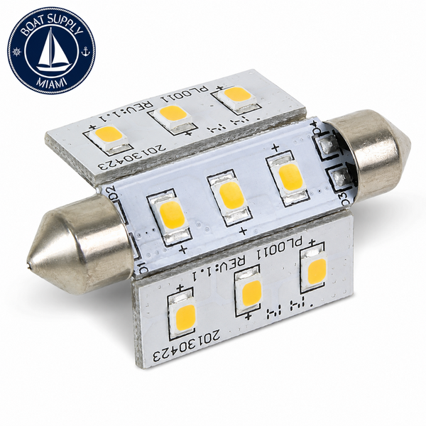 Scandvik 41106P Light Festoon 42 Mm 9 LED Warm White | Luz Festoon 42 Mm 9 LED Cálida Blanca Blanco Cálido Blanca Scandvik 41106P