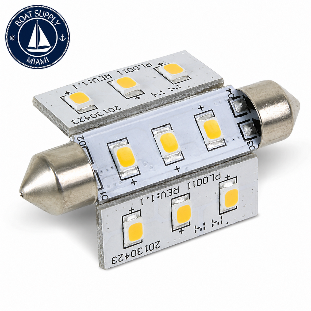 Scandvik 41106P Light Festoon 42 Mm 9 LED Warm White | Luz Festoon 42 Mm 9 LED Cálida Blanca Blanco Cálido Blanca Scandvik 41106P