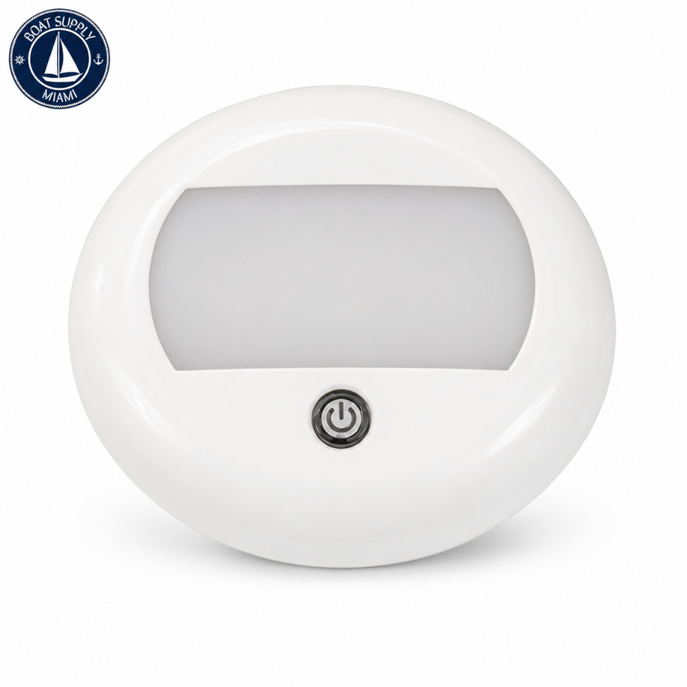 Scandvik 41323P LED Dome Light with Touch Switch 5 in Round | Luz LED de Domo with Touch Switch 5 pulg. Round Scandvik 41323P