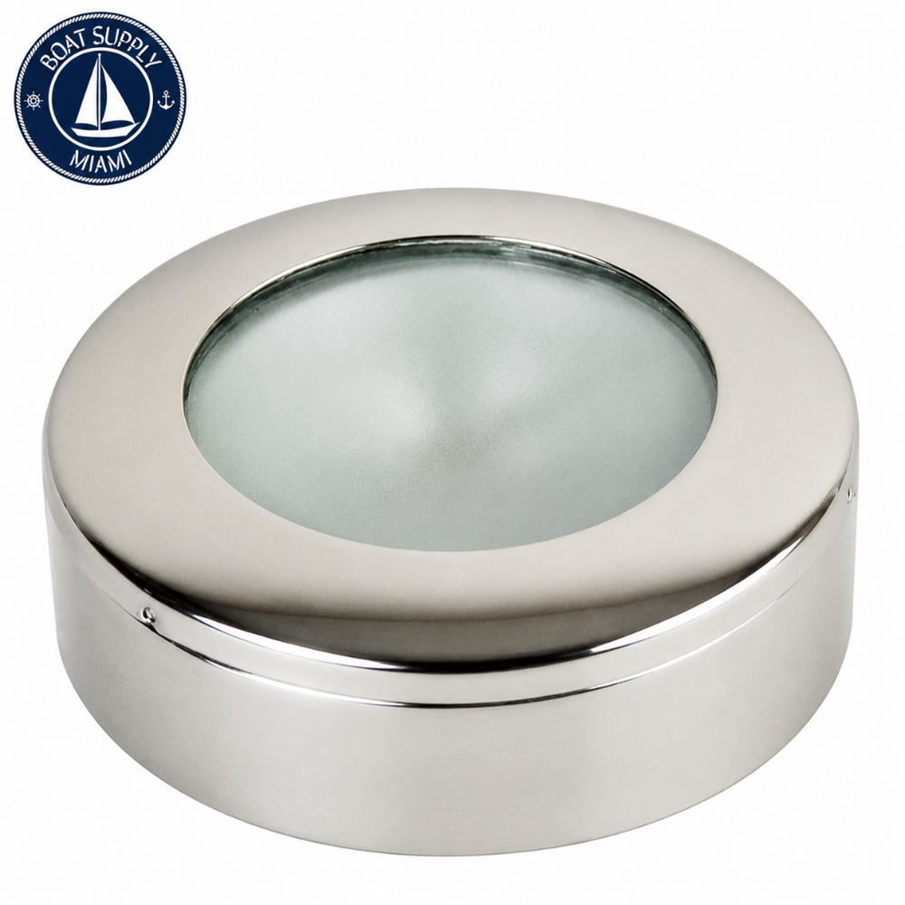Scandvik 41378P A3 LED Ceiling Light Flush/Surface Mount White/Blue | A3 LED Ceiling Luz Flush/Montaje Superficial Blanco/Azul Scandvik 41378P