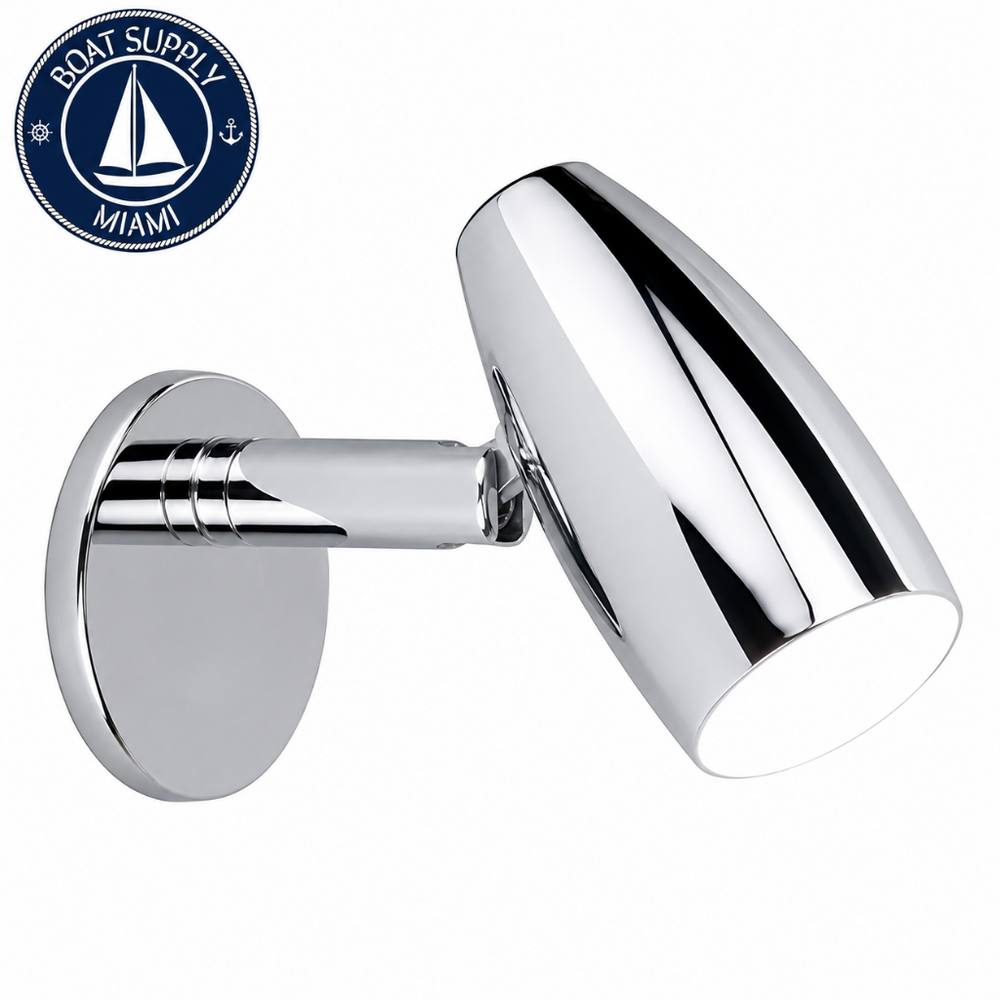 Scandvik 41396P LED Reading Light Chrome Plated Brass 10-30V | Luz LED de Lectura Cromado Plated Latón 10-30V Scandvik 41396P