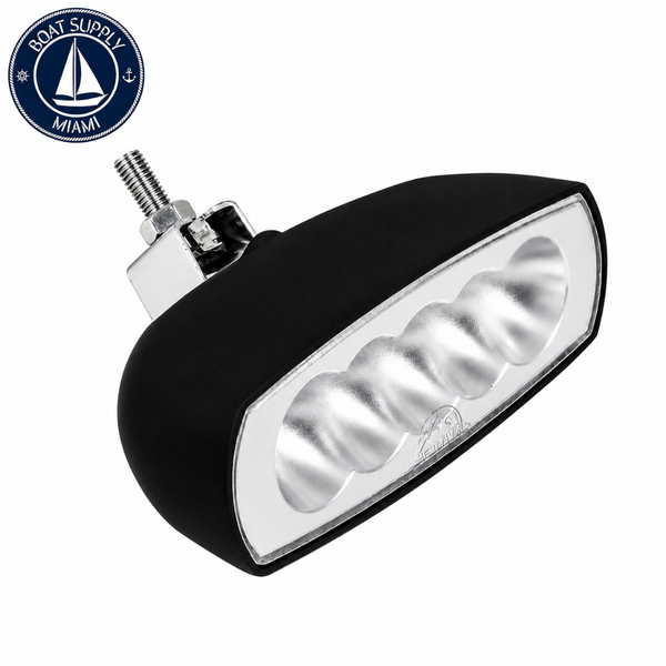 Scandvik 41446P Compact LED Spreader/Deck Light Black 610 Lumens | Luz LED Compacta Spreader/Deck Negra de 610 Lúmenes Scandvik 41446P