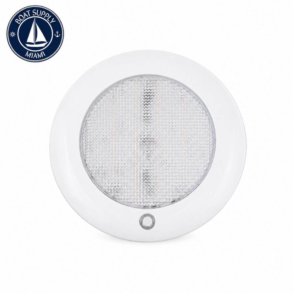 Scandvik 41462P LED Dual-Color Low Profile Dome Light White/Red | LED Dual-Color Low Profile Luz de Domo Blanco/Rojo Scandvik 41462P