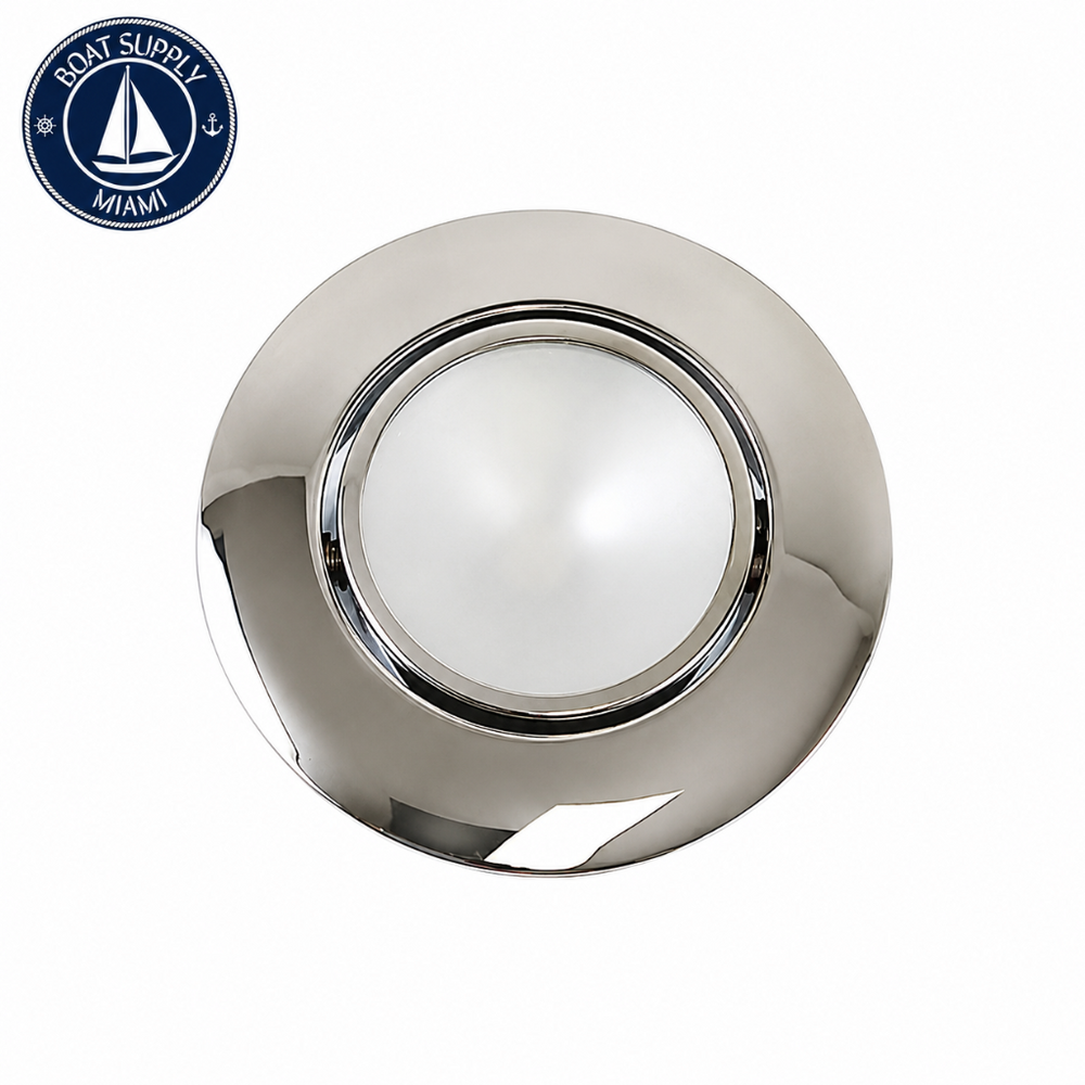 Scandvik 41483P Recessed Mount Downlight Stainless Steel Warm White 8-30V | Montaje Empotrado Downlight Acero Inoxidable Blanco Cálido 8-30V Scandvik 41483P