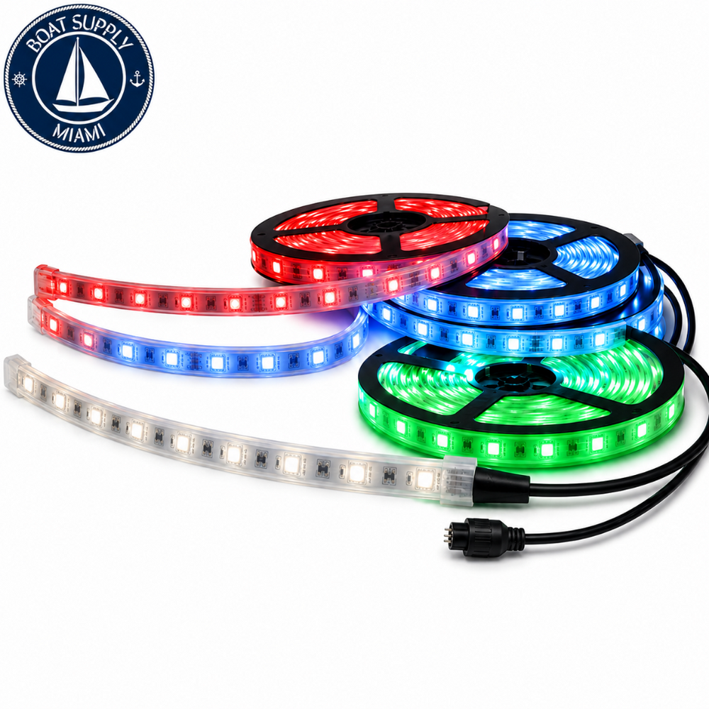Scandvik 41521P LED 5 Meter Flex Strip 12mm Blue | Tira LED Flexible de 5 Metros 12mm Azul Scandvik 41521P