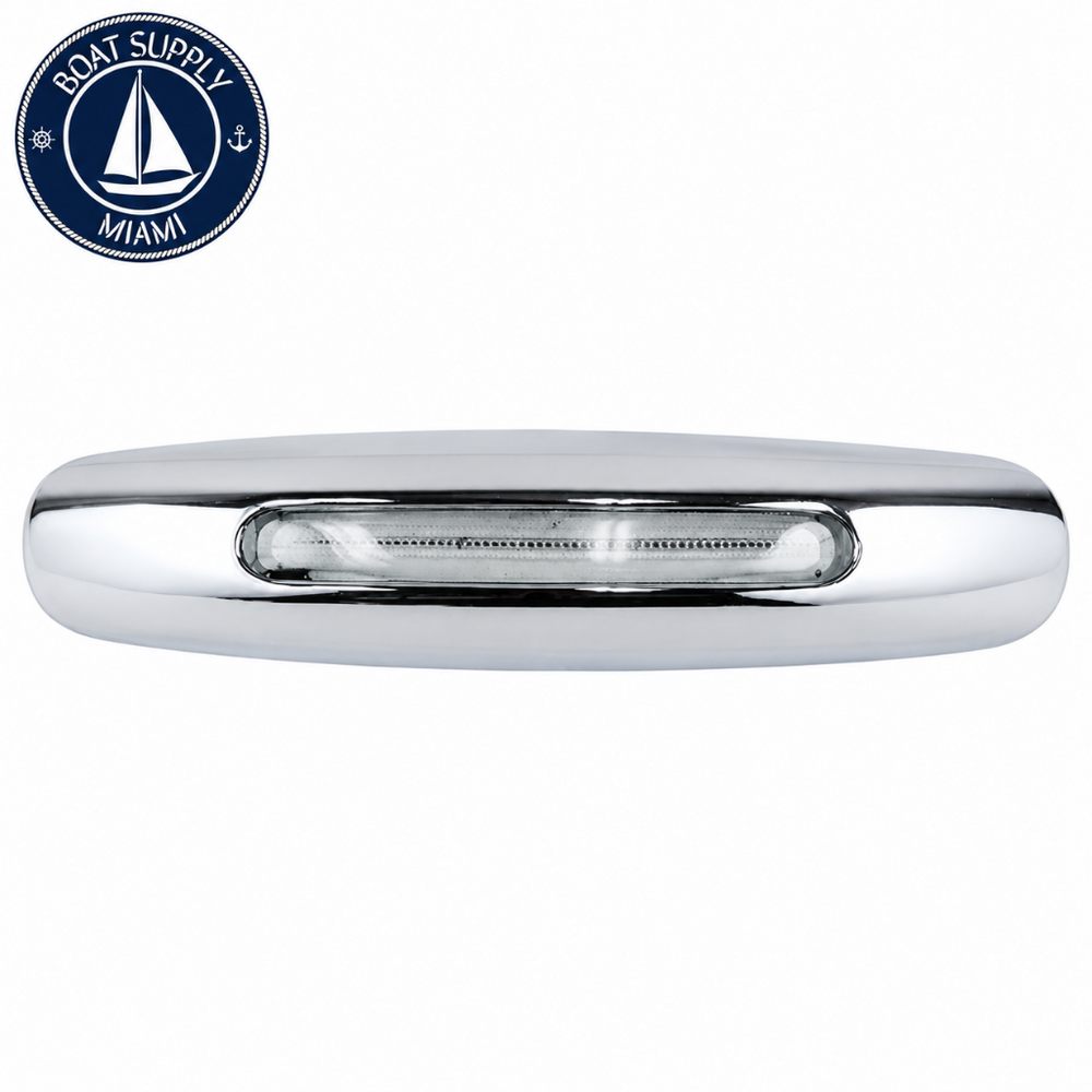 Scandvik 41570P COB LED Surface Mount Courtesy Light H5 White 316 Stainless Steel Bezel | COB LED Montaje Superficial Courtesy Luz H5 Blanco 316 Acero Inoxidable Bezel Scandvik 41570P