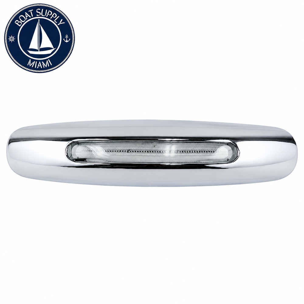Scandvik 41571P COB LED Surface Mount Courtesy Light H5 Blue 316 Stainless Steel Bezel | COB LED Montaje Superficial Courtesy Luz H5 Azul 316 Acero Inoxidable Bezel Scandvik 41571P