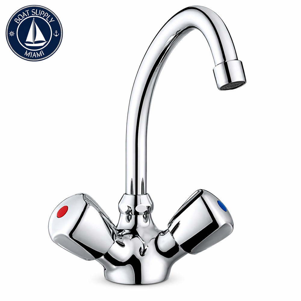 Scandvik 70002 Swivel J-Spout Galley Mixer | Mezcladora Marina para Galley Scandvik 70002