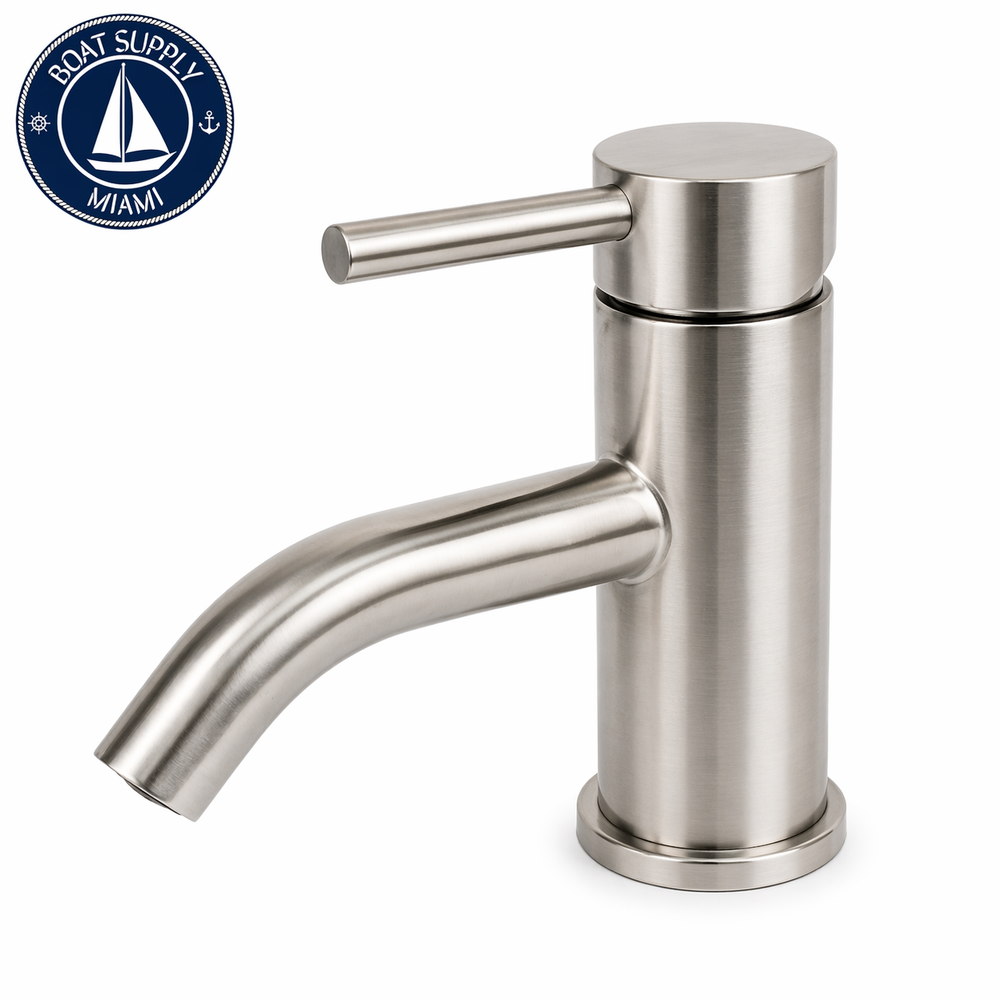 Scandvik 74103 Faucet Nordic Basin Brushed | Grifo de Agua Fría para Lavamanos Scandvik 74103