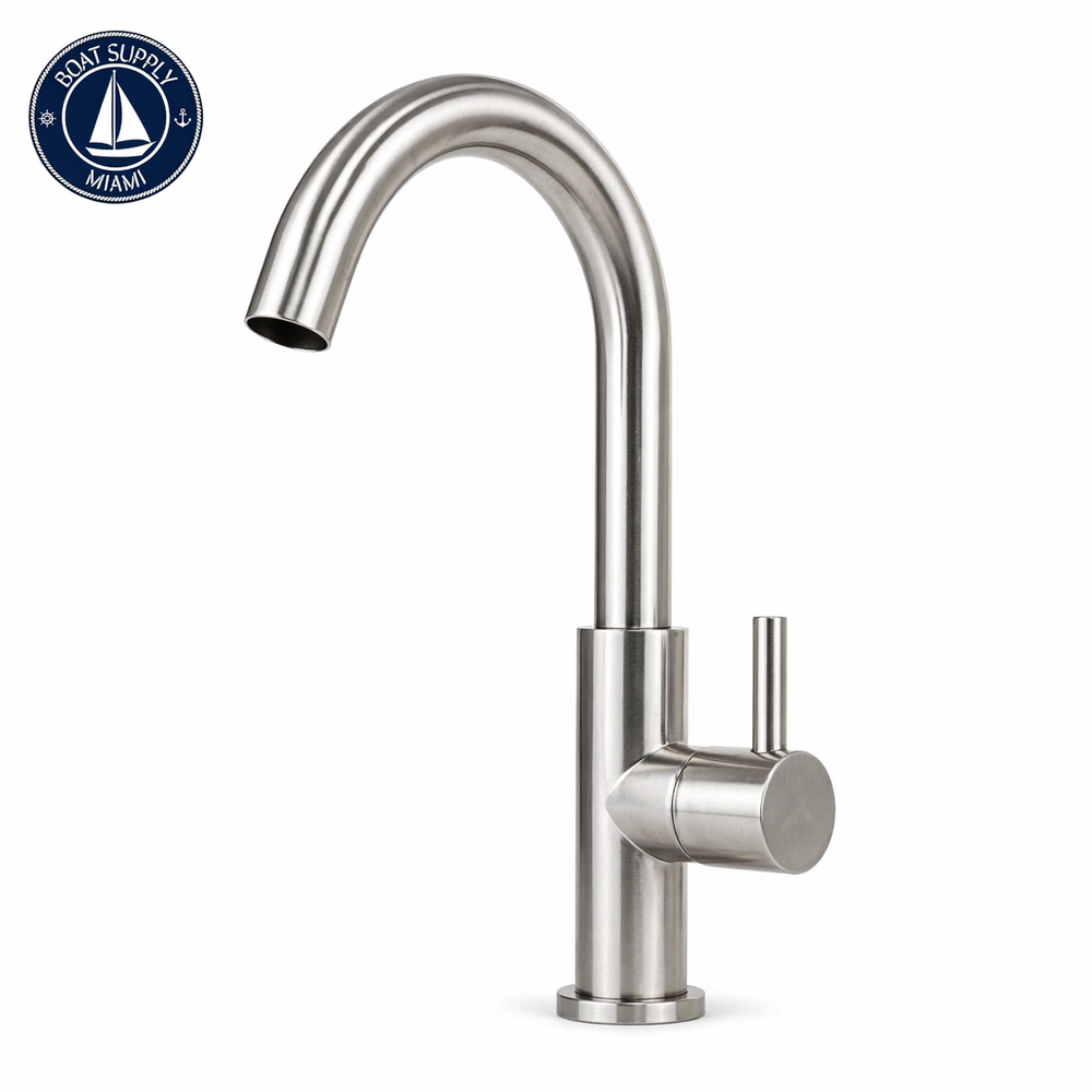 Scandvik 74107 Tap Nordic J Spout Brushed | Grifo Giratorio de Agua Fría Scandvik 74107