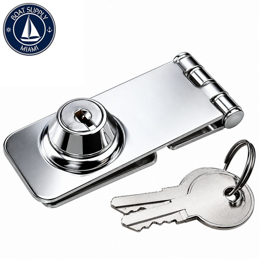 Sea-Dog 221150-1 Marine Hasp 3-1/8" 304 Stainless Steel Pestillo Marino 3-1/8" de Acero inoxidable 304 Sea-Dog 221150-1