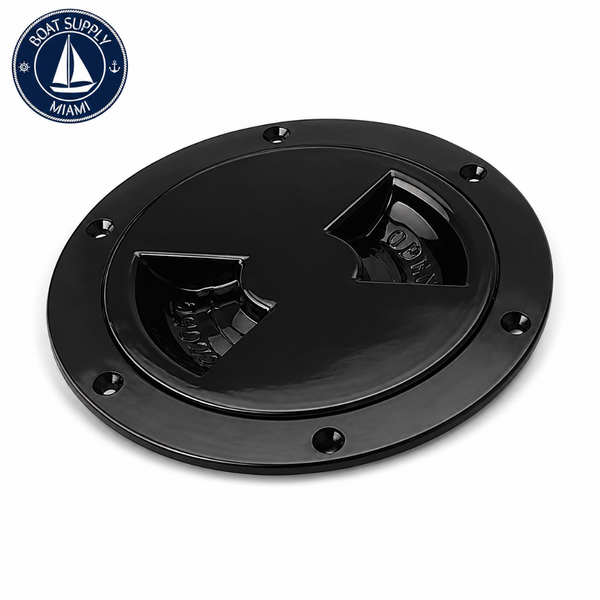 Sea-Dog 337155-1 Screw-Out Deck Plate 5" Black Tapa de Inspección Marina Roscada 5" Negra Sea-Dog 337155-1