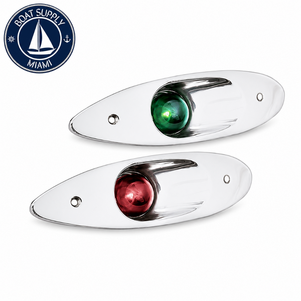 Sea-Dog 400080-1 LED Flush Mount Side Lights Pair - Stainless Steel | Par de Luces Laterales LED Empotradas de Acero Inoxidable Sea-Dog 400080-1
