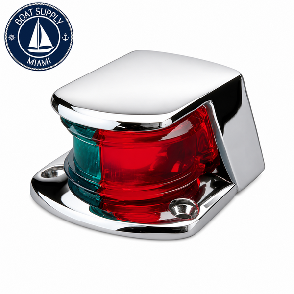 Sea-Dog 400155-1 Die Cast Chrome Zinc Combination Bow Light | Luz Combinada de Proa de Zinc Cromado Fundido Sea-Dog 400155-1