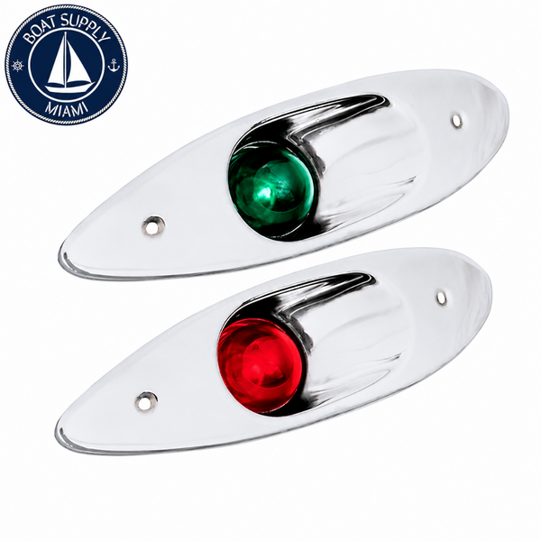 Sea-Dog 400180 Stainless Steel Flush Mount Side Lights Pair - Bulk | Par de Luces Laterales Empotradas de Acero Inoxidable Bulk Sea-Dog 400180
