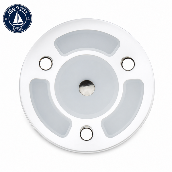 Sea-Dog 401835-3 LED Round Mirror Light with Dimmer White/Blue | Luz LED Rojoonda para Espejo con Dimmer Blanco/Azul Sea-Dog 401835-3