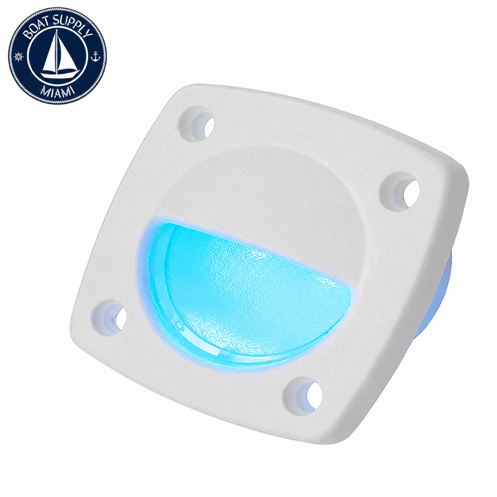 Sea-Dog 401325-1 LED Utility Light Blue LED White Housing | Luz LED Utilitaria Blanca Azul Sea-Dog 401325-1