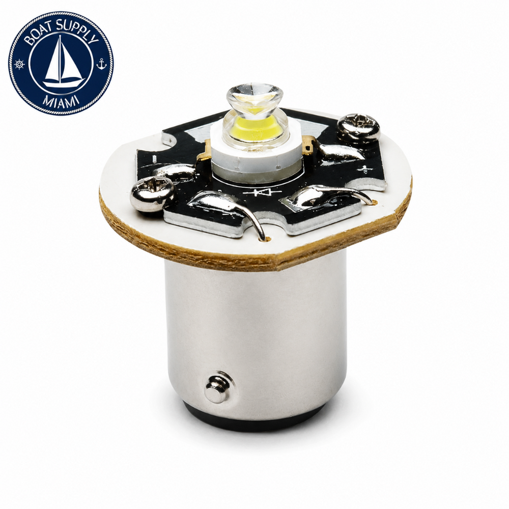 Seachoice 50-02501 12V LED Double Bayonet Replacement Bulb GE 90/1004 | Bombillo LED de Repuesto 12V Doble Bayoneta GE 90/1004 Seachoice 50-02501