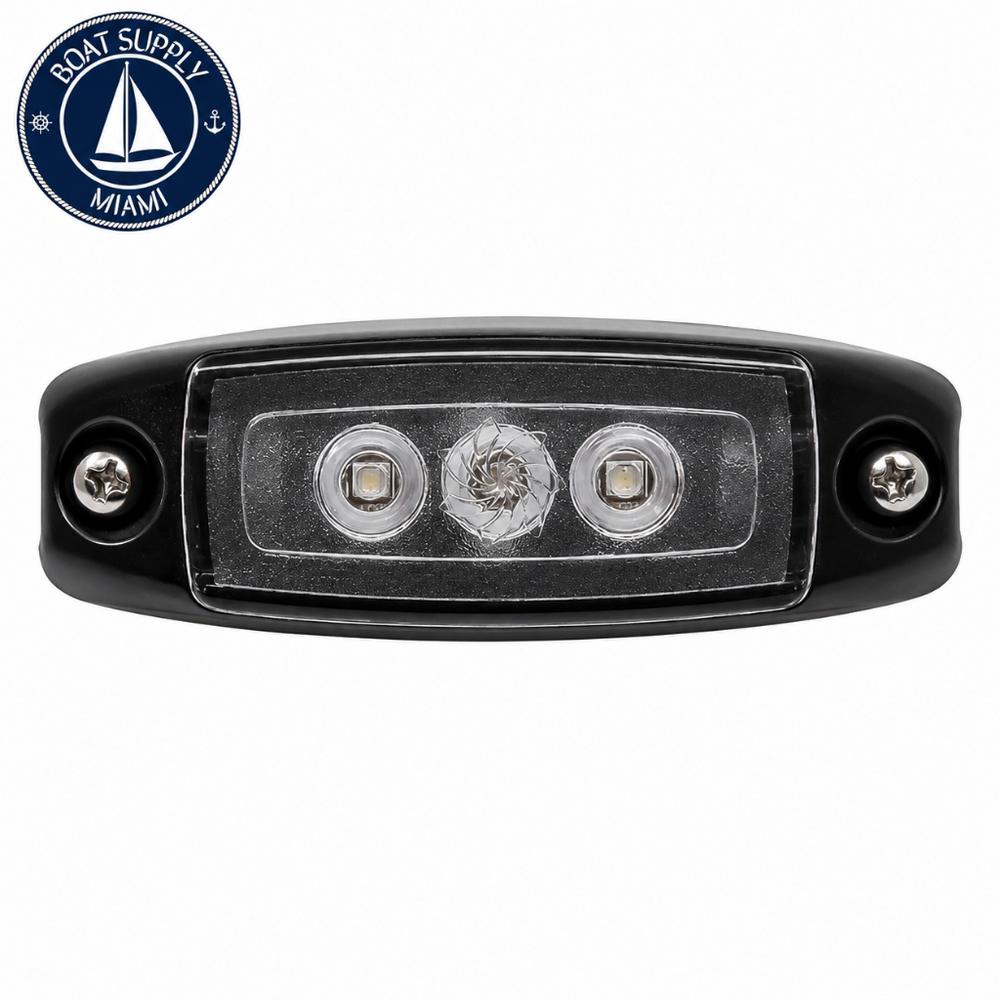 Seachoice 50-03561 Water Dragon LED Underwater Light 375 Lumens White Black Plastic | Luz LED Submarina Blanca Negra Seachoice 50-03561