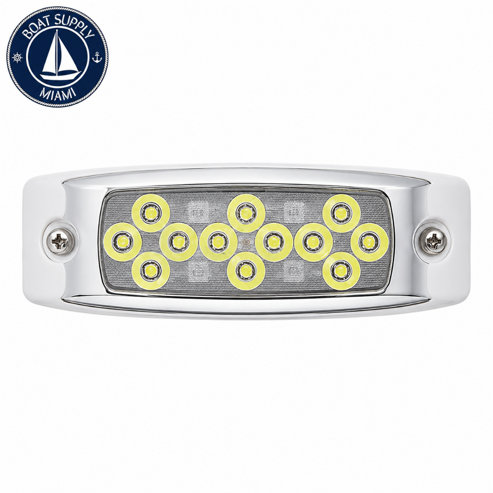 Seachoice 50-03621 Watr Dragon With Stainless Steel Cov 12 LED Blue  Watr Dragon With Acero Inoxidable Cov 12 LED Azul Azul Acero Inoxidable Seachoice 50-03621