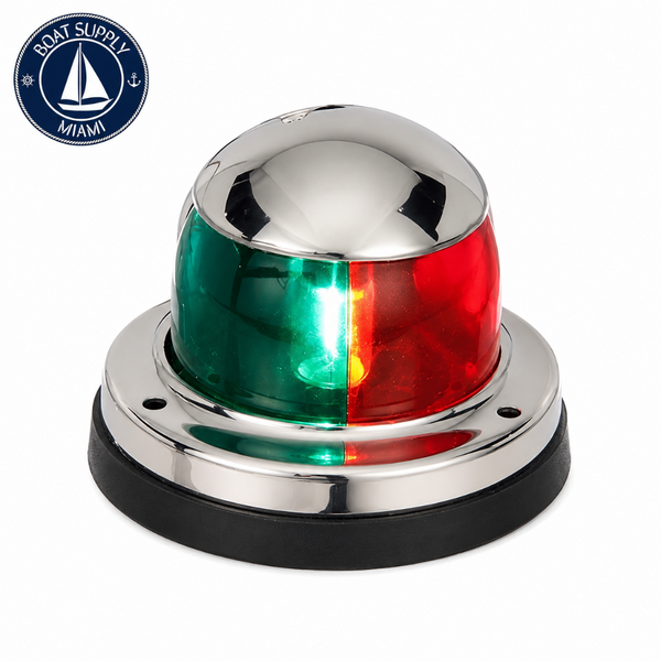 Seachoice 50-05071 Stainless Steel Bi-Color Bow Light | Luz de Proa Bicolor de Acero Inoxidable Seachoice 50-05071