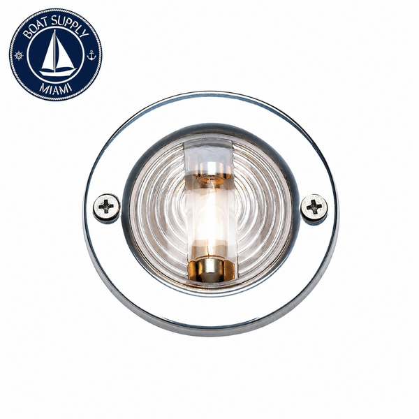 Seachoice 50-05391 Stainless Steel Round Transom Light | Luz Redonda de Espejo de Popa de Acero Inoxidable Seachoice 50-05391