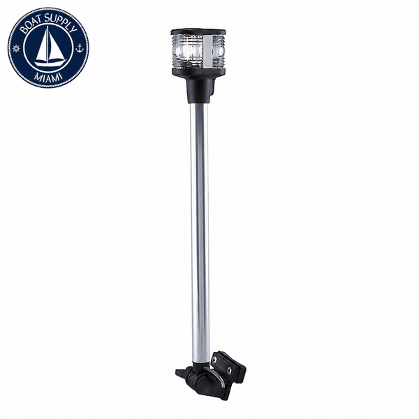 Seachoice 50-05931 Deluxe Fold-Down Masthead and All-Round White Light Horizontal Mount | Luz Deluxe Masthead y Todo Horizonte Abatible con Montaje Horizontal Seachoice 50-05931