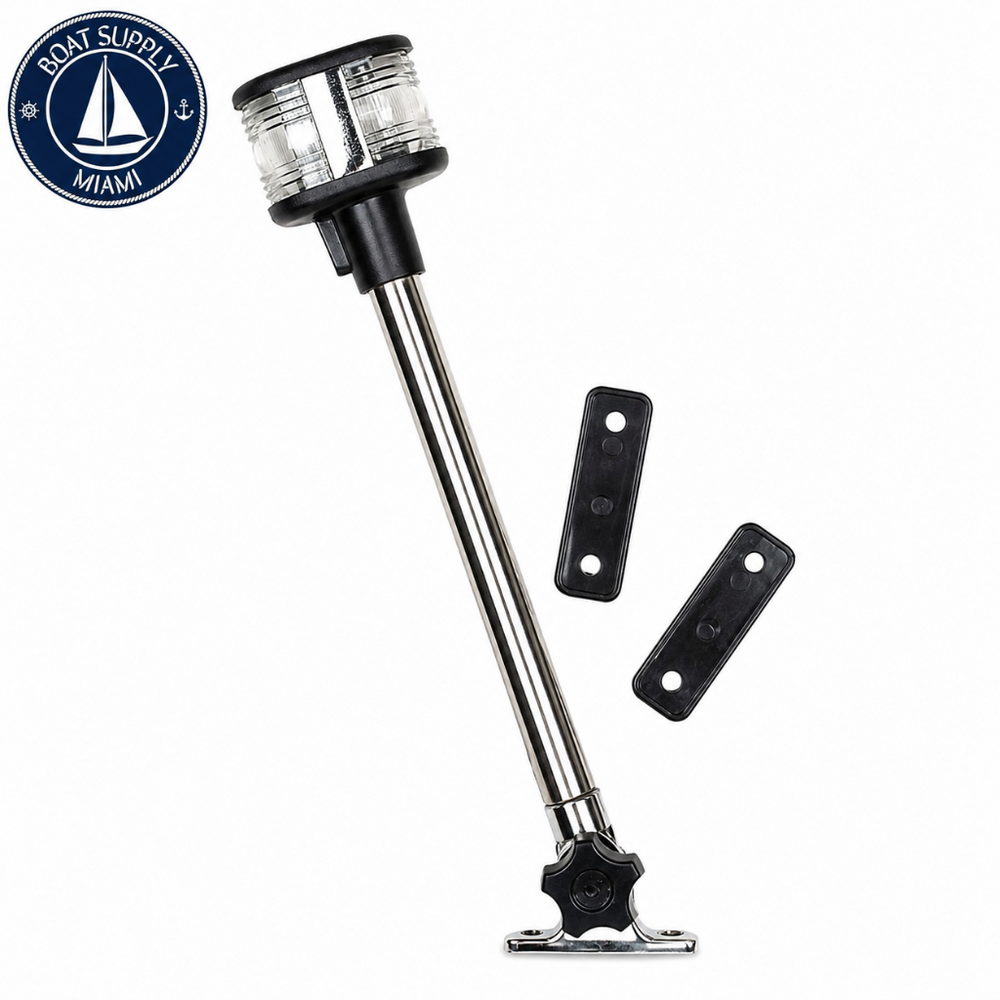 Seachoice 50-05961 Fold-Down Masthead and All-Round White Light 10-1/4 in | Luz Blanca Masthead y Todo Horizonte Abatible de 10-1/4 pulgadas Seachoice 50-05961