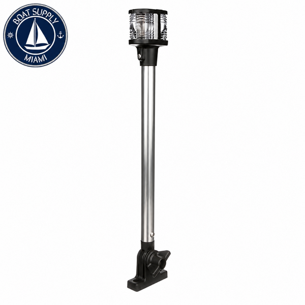 Seachoice 50-05971 Deluxe Fold-Down Masthead and All-Round White Light Vertical V-Type Mount | Luz Deluxe Masthead y Todo Horizonte Abatible con Montaje Vertical Tipo V Seachoice 50-05971