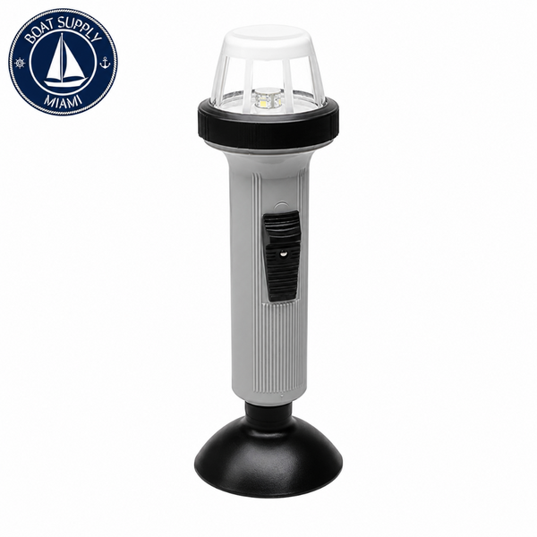 Seachoice 50-06151 Portable Battery Operated Stern Light with Suction Cup | Luz Portátil de Popa a Batería con Ventosa Seachoice 50-06151