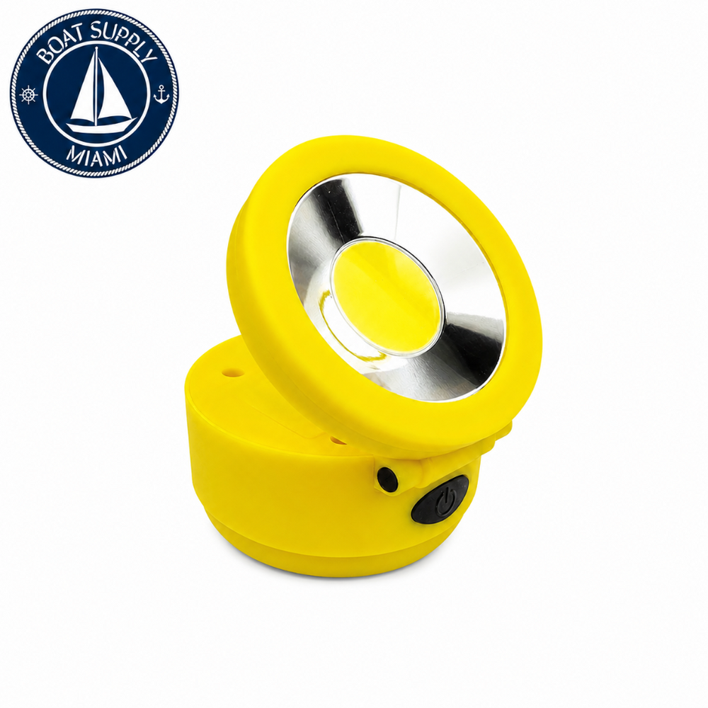 Seachoice 50-08111 LED C.O.B. Round Worklight Yellow 180 Lumens | Luz de Trabajo LED C.O.B. Redonda Amarilla de 180 Lúmenes Seachoice 50-08111