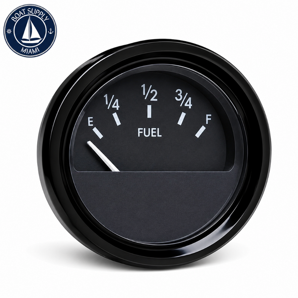 Seachoice 50-15441 Fuel Gauge Black Bezel | Reloj de Combustible Seachoice 50-15441 Bisel Negro