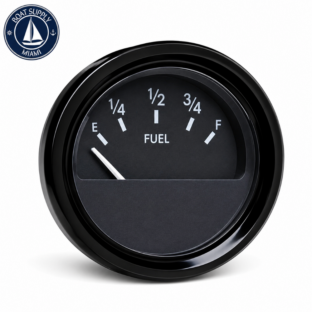 Seachoice 50-15441 Fuel Gauge Black Bezel | Reloj de Combustible Seachoice 50-15441 Bisel Negro