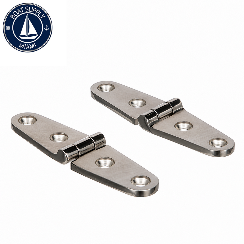 Seachoice 50-33801 Marine Strap Hinge 4" x 1" 316 Stainless Steel Bisagra de Correa Marina 4" x 1" de Acero inoxidable 316 Seachoice 50-33801 