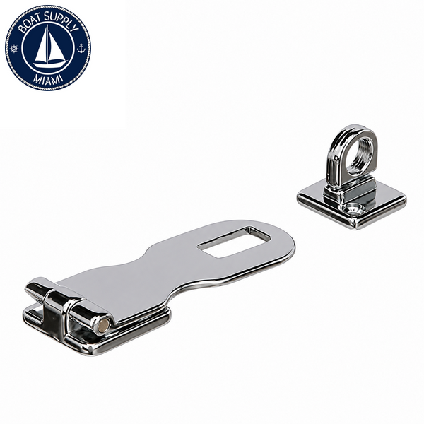 Seachoice 50-37091 Marine Hasp 3" Chrome-Plated Brass Pestillo Marino 3" de Latón cromado Seachoice 50-37091