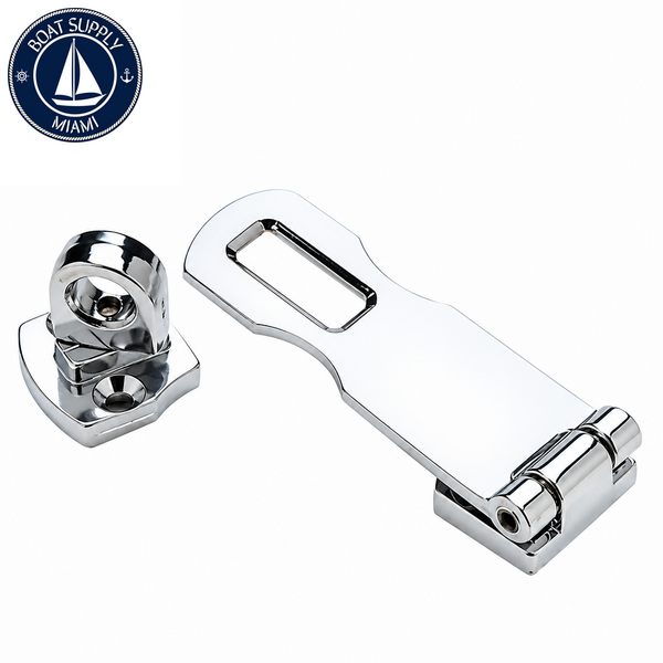 Seachoice 50-37101 Marine Hasp 3" Chrome-Plated Zinc Pestillo Marino 3" de Zinc cromado Seachoice 50-37101