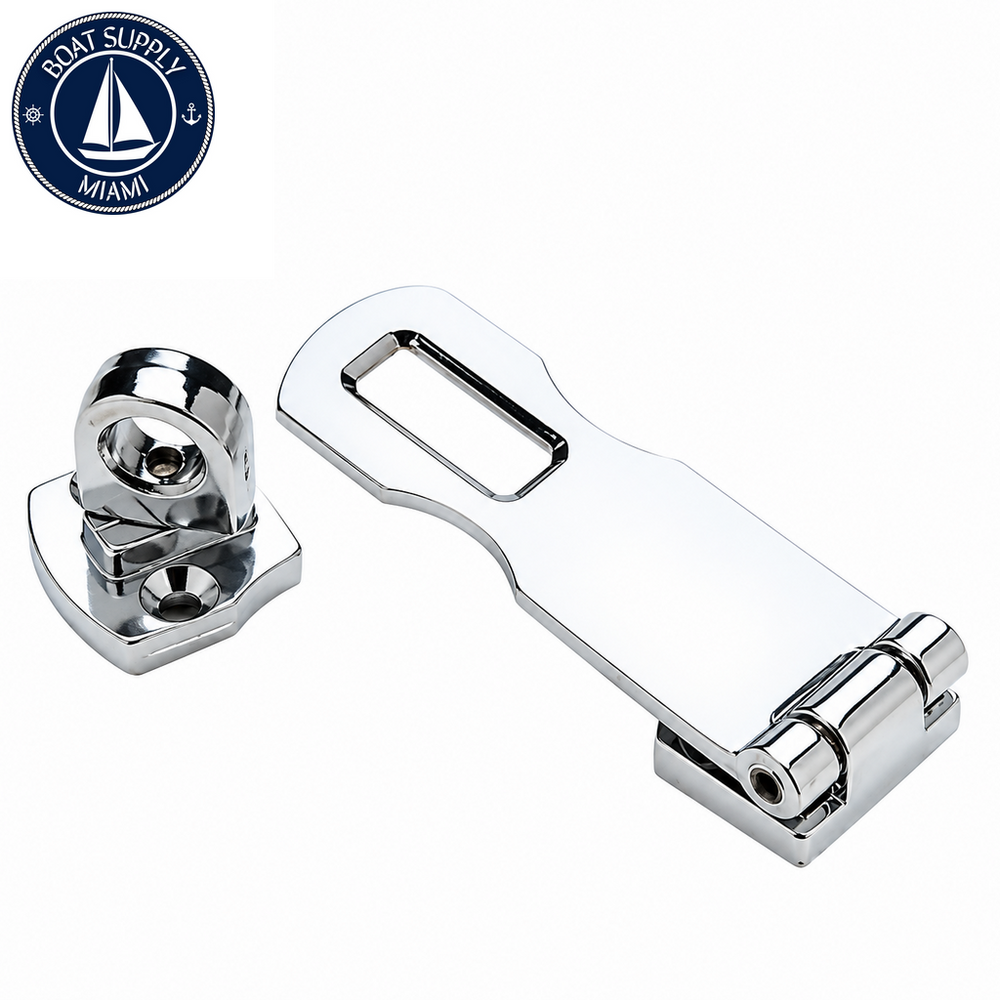 Seachoice 50-37101 Marine Hasp 3" Chrome-Plated Zinc Pestillo Marino 3" de Zinc cromado Seachoice 50-37101